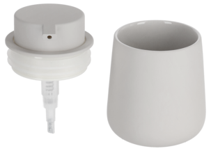 Tvålpump i stengods, beige