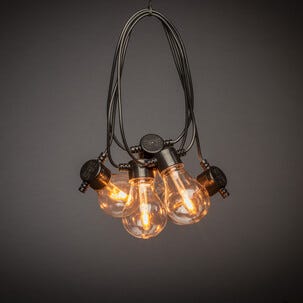 Konstsmide ljusslinga glödlampor LED, 4,5 m, utbytbara ljuskällor