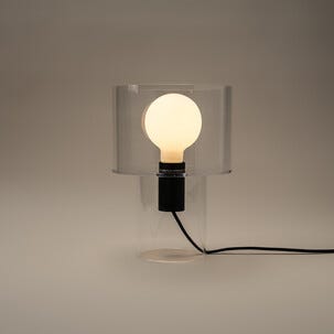 Northlight Kiara bordslampa transparent akryl, 28 cm