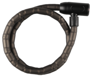 Nøkkellås for sykkel og moped med 4 nøkler, svart, 18 mm 1 m