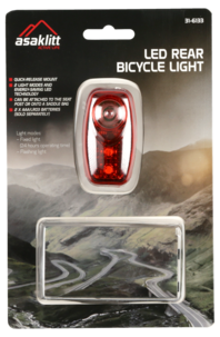 Asaklitt LED baklykt til sykkel