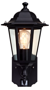 Northlight  utelampe klassisk IP33, med sensor