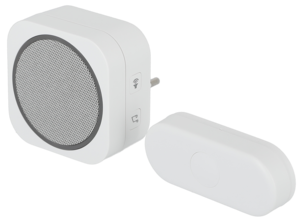 Langaton ovikello, jossa painonappi, plug in, 230 V