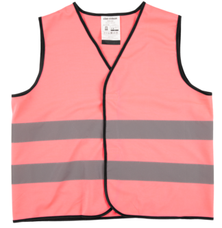 Refleksvest, rosa, Clas Ohlson