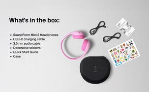Belkin SoundForm Mini 2 barnehodetelefoner, trådløse, fra 3 år