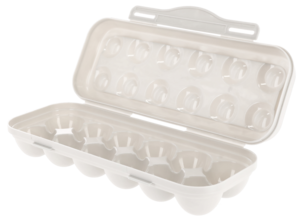 Äggförvaring To-Go och kylskåp, för 12 ägg