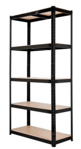 Metallihylly autotalliin tai varastoon, 5 hyllytasoa