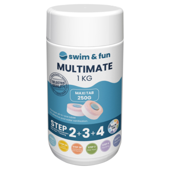 Swim & Fun MultiMate desinfeksjon basseng, tabletter, 1 kg