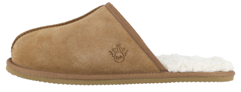 Varma innetofflor mocka herr, beige