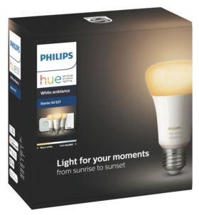 Philips Hue White Ambiance startpaket E27, Bluetooth