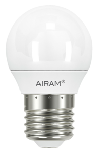 Klotlampa LED E27 2,7 W Airam Oiva, varmvit