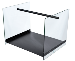 Vedkurv med glassider