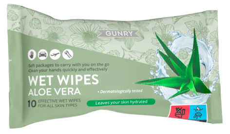 Gunry Wet Wipes våtservetter, 10-pack
