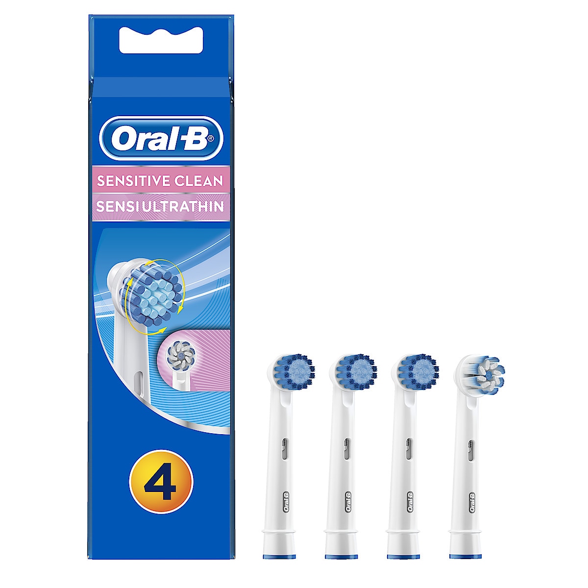 Borsthuvud refill Oral-B Sensitive Clean 3+1