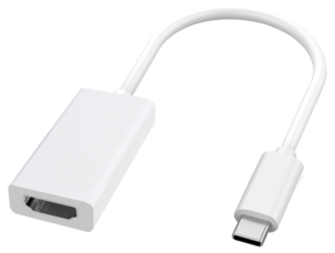 USB-C til HDMI adapter, hvit