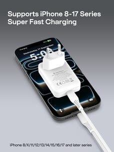 USB-C-lader, vinklet, 30 W