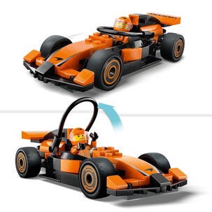 LEGO City 60442 F1-kuljettaja ja McLaren-kilpa-auto, yli 6-vuotiaille
