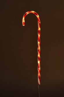 Polkagris, LED-lysdekorasjon, 67 cm, utendørs