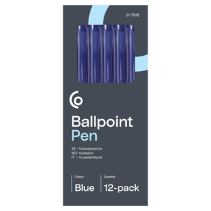 Kulspetspenna 0,7 mm, 12-pack