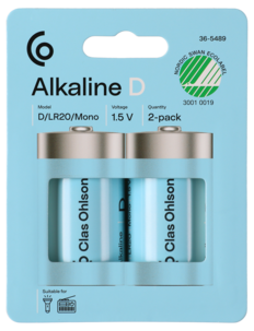 Alkaliskt batteri D / LR20 Clas Ohlson