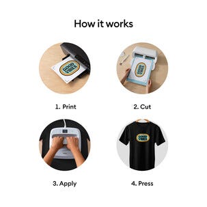 Cricut Printable Iron-On för mörka tyger, A4, 3 ark
