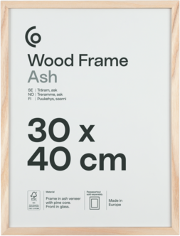 Fotoramme av FSC-merket tre på 30 x 40 cm