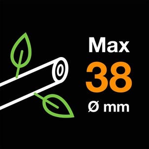 Fiskars PowerGear II L74 lang grensaks med sideskjær