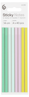 Läpinäkyvät merkintäliuskat 20 cm, 4 x 40 arkkia