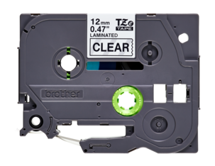Brother TZE-231S märkband 12 mm x 4 m, svart text
