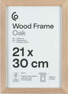 Fotoramme av FSC-merket tre på 21 x 30 cm