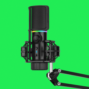 Streamplify MIC USB-mikrofoni, RGB-valo ja mikrofonivarsi