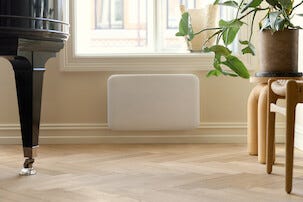 Mill Invisible element med termostat