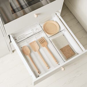 Stekegaffel tre, FSC, 32 cm