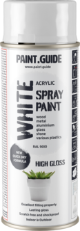 Paintguide sprayfärg vit RAL9010, 400 ml