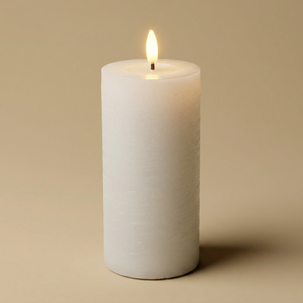 Northlight blockljus LED med timer, vitt