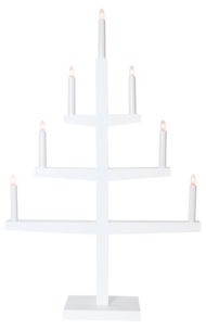 Star Trading Tripp adventsljusstake, vit