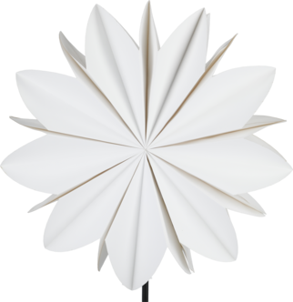 Adventsstjärna blomma papper 50 cm vit, Northlight