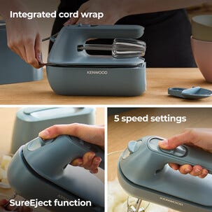 Kenwood QuickMix Go håndmikser HMP40.000GY, blå