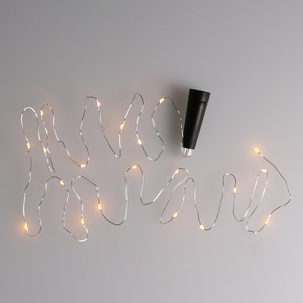 Batteridrevet LED-lyslenke til flaske, 2 m