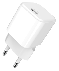 USB-C–Lightning Laturi, PD, 1 m, 3 A, 20 W, valkoinen