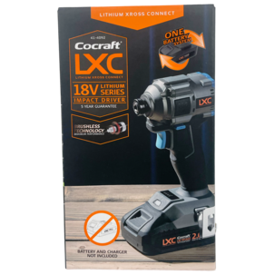 Cocraft LXC Akkukäyttöinen iskuruuvinväännin IS230-BL 18 V