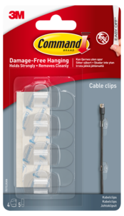Command kabelhållare inomhus, 4-pack