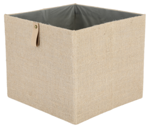 Oppbevaringsboks kvadrat strie, 31 x 31 x 27 cm