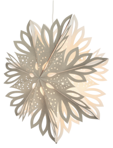 Adventsstjärna papp snöflinga 46 cm, Northlight
