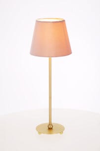 Bordslampa Ball med rosa sammetsskärm, Northlight 