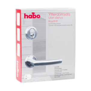 Habo Atlanta ytterdörrsats utan låshus