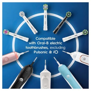 Oral-B Cross Action, borsthuvud, vit