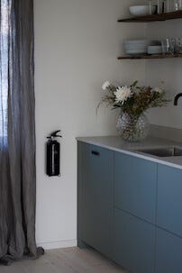 Houseguard liten brandsläckare 2 kg, svart / vit