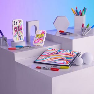 Sharpie Glam Pop tusjer, blandede farger 24-pakning