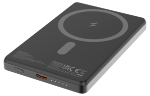 Deltaco trådløs powerbank med magnet, 5000 mAh, 20 W